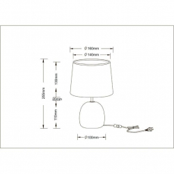 Настольная лампа Arte Lamp Titawin A5022LT-1GY