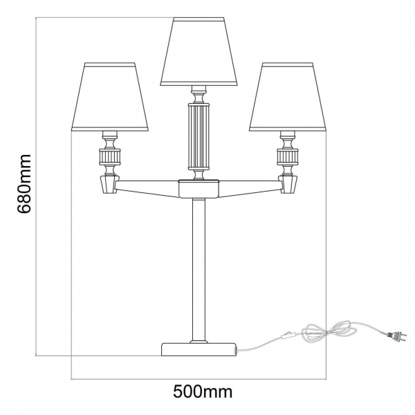 Настольная лампа MW-Light Дэль Рей 8 700033004