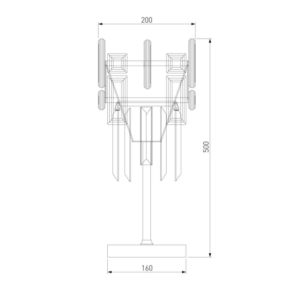 Настольная лампа Bogates Lago 01108/1 Strotskis