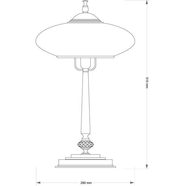 Настольный светильник KUTEK San Marino Klosz SAN-LG-1(P)CR