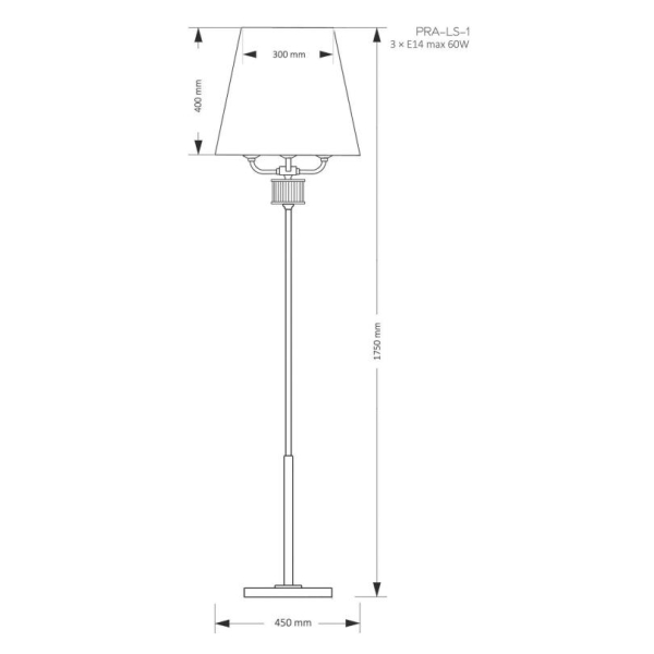 Напольный светильник KUTEK MOOD Prato PRA-LS-1(N) Напольный светильник KUTEK MOOD Prato PRA-LS-1(N)