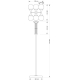 Напольный светильник KUTEK BARI BAR-LS-3(ZM)