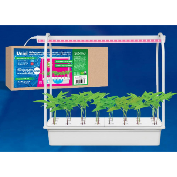 Светодиодный светильник для растений Uniel Гидропоника ULT-P44B-10W/SPSB IP40 Aqua Simple White UL-00004498