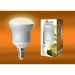 Лампа энергосберегающая Volpe E14 9W 2700K матовая CFL-R 50 220-240V 9W E14 2700K 02979