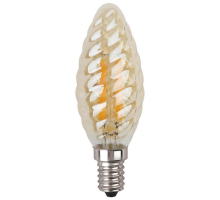 Лампа светодиодная филаментная ЭРА E14 5W 2700K золотая F-LED BTW-5W-827-E14 gold Б0027941