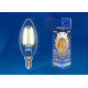 Лампа светодиодная филаментная Uniel E14 5W 3000K прозрачная LED-C35-5W/WW/E14/CL/MB GLM10TR UL-00002367