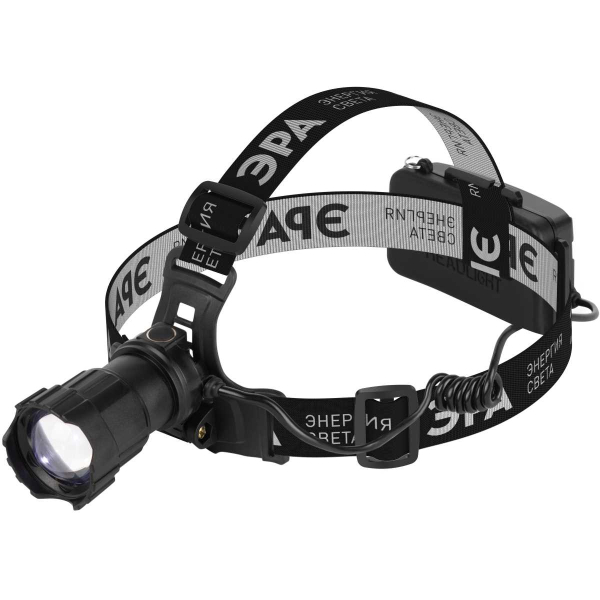 Фонарь налобный светодиодный ЭРА GA-815 Laser Wick аккумуляторный 10 Bт 3 режима USB type C Б0069578