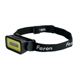 Фонарь налобный Feron TH2315 c аккумулятором 5W 2000mAh IP44 USB type-C ABS пластик 51620