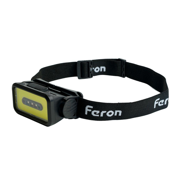 Фонарь налобный Feron TH2315 c аккумулятором 5W 2000mAh IP44 USB type-C ABS пластик 51620