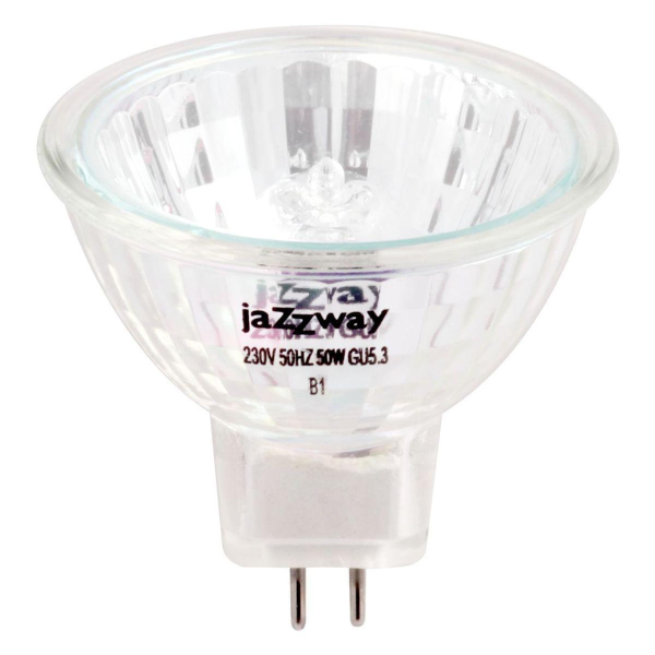 Лампа галогенная Jazzway GU5.3 50W прозрачная 3322632 Лампа галогенная Jazzway GU5.3 50W прозрачная 3322632
