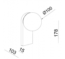 Бра Italline DE-317 gothic