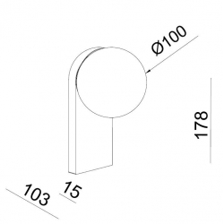 Бра Italline DE-317 bronze