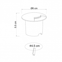 Ландшафтный светодиодный светильник Arte Lamp Piazza A3221IN-2BK