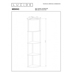 Торшер Lucide Menno 44798/81/30