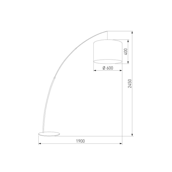 Торшер TK Lighting 3060 Moby White