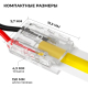 Коннектор прокалывающий 2 pin для подключения одноцветной LED ленты 8мм тип SMD, COB IP20 длина провода 150мм Apeyron 09-113
