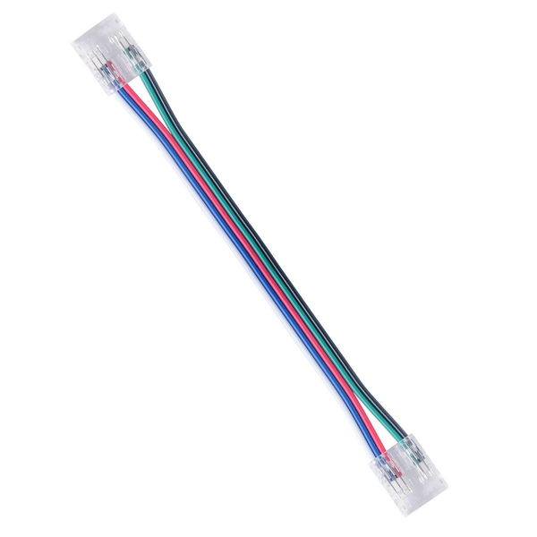 Коннектор прокалывающий 4 pin для гибкого соединения RGB LED ленты 10мм тип COB IP20 длина провода 150мм Apeyron 09-164