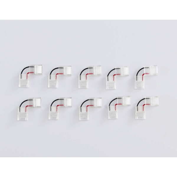 Соединитель угловой AMBRELLA LIGHT ILLUMINATION COB 12/24V для лент 12mm (2 конт.) (10шт. в комплекте) GS6871 Соединитель угловой AMBRELLA LIGHT ILLUMINATION COB 12/24V для лент 12mm (2 конт.) (10шт. в комплекте) GS6871