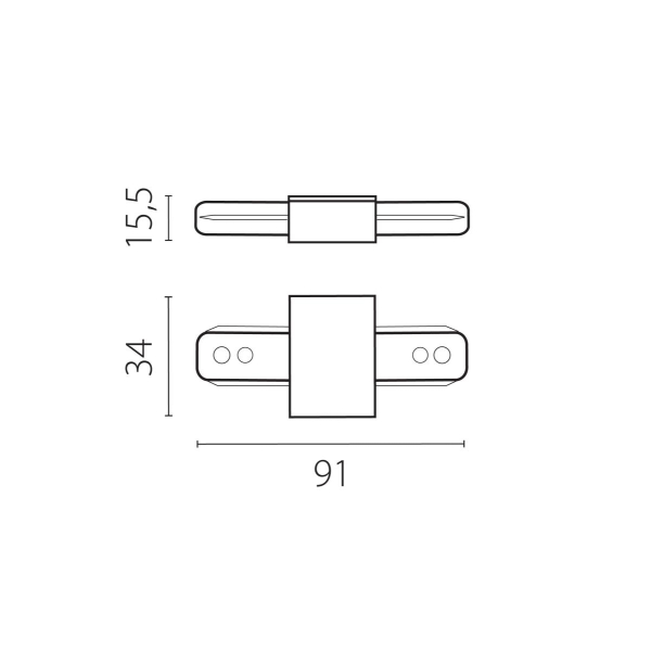 Питание трековое однофазное к 50202X-P, 50203X-P Lightstar Barra 502186-P