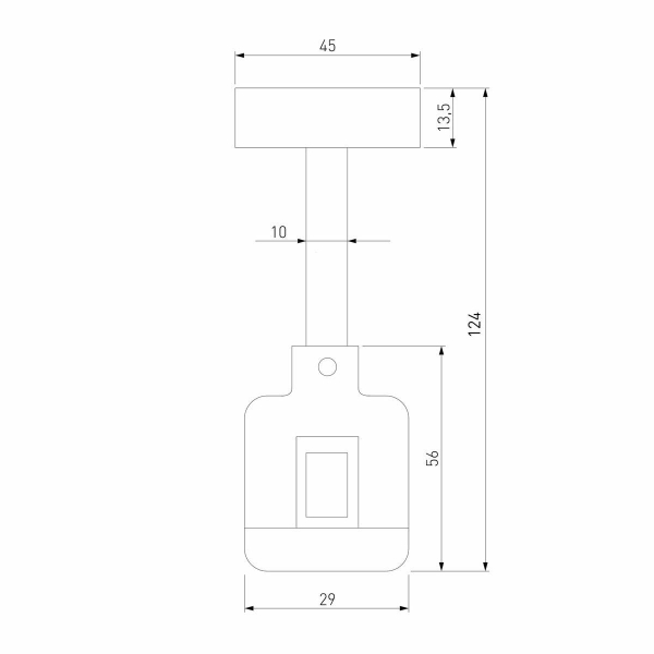 Декоративная стойка с коннектором Elektrostandard Esthetic Magnetic 85145/00 a065437 Декоративная стойка с коннектором Elektrostandard Esthetic Magnetic 85145/00 a065437