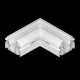 Соединитель для трека UNO под гарпун горизонтальный угловой Lightstar Uno Pro 509406