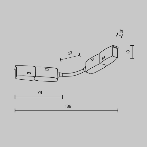 Аксессуар для трекового светильника Maytoni Technical Exility Accessories for tracks TRA034CS-W