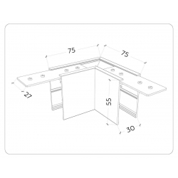 Коннектор L-образный Ambrella Light Track System Magnetic 220V GL1032