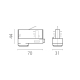 Адаптер для светильника к треку 5030xx-R/5040xx-(F)/(R) Lightstar Quattro 594007-403