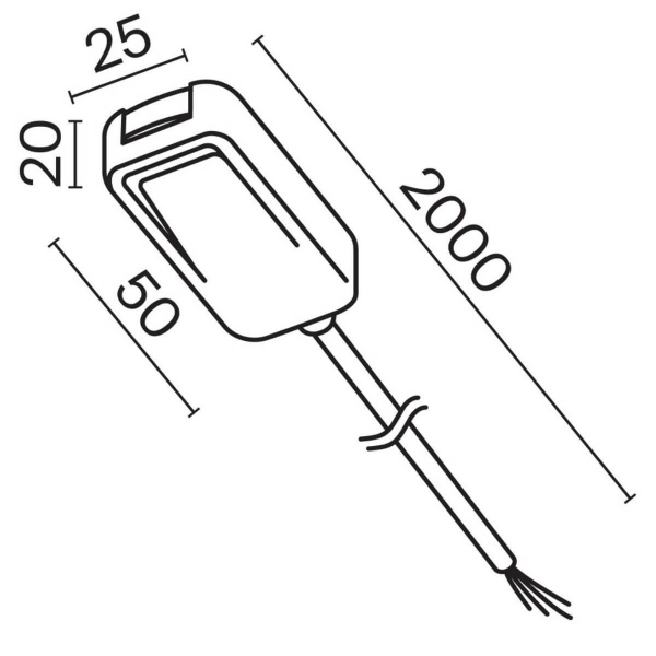 Ввод питания Maytoni Technical Radity TRA084B-12W-200