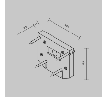 Заглушка Maytoni Technical Exility TRA034D-EC-422W