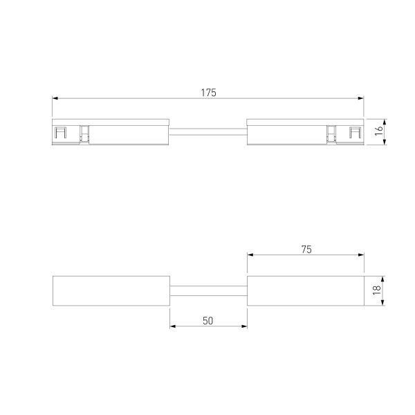 Гибкий коннектор никель Elektrostandard 85007/00_система Лайн a072714