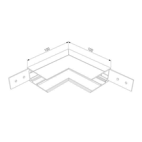 Коннектор L-образный внутренний Elektrostandard Slim Magnetic 85091/00 a057206