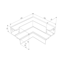 Коннектор L-образный внутренний Elektrostandard Slim Magnetic 85093/00 a057208