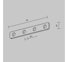 Комплект прямых соединителей Maytoni Technical Exility Busbar (4 шт) TRA034D-C-42S