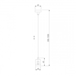 Набор для подвеса с коннектором Elektrostandard Esthetic Magnetic 85157/00 a065441