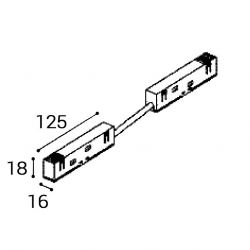 Коннектор гибкий Italline Atom IT012-5041 black