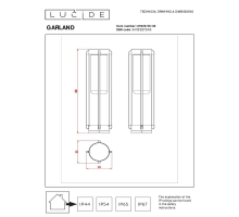 Уличный светильник Lucide Garland 27823/56/30