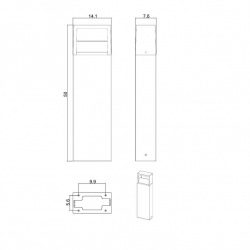 Уличный светодиодный светильник Arte Lamp Liverpool A1326PA-1BK