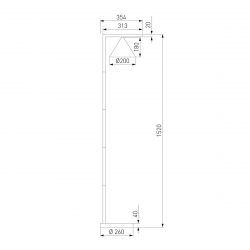 Уличный светодиодный светильник Elektrostandard Bevel 90317/1 a068473