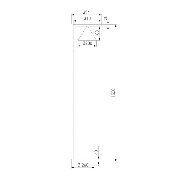 Уличный светодиодный светильник Elektrostandard Bevel 90317/1 a068473