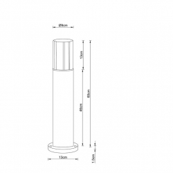 Уличный светильник Arte Lamp Seginus A6515PA-1BK