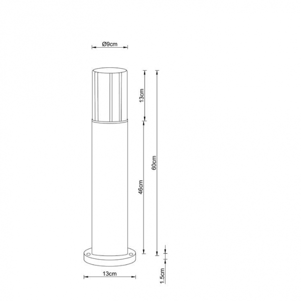 Уличный светильник Arte Lamp Seginus A6515PA-1BK