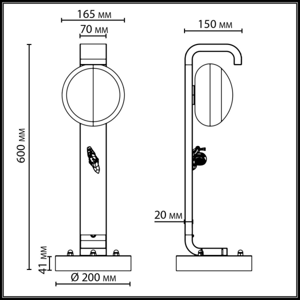 Ландшафтный светильник ODEON LIGHT NATURE 5434/1F Ландшафтный светильник ODEON LIGHT NATURE 5434/1F