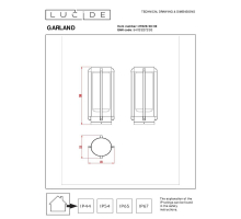 Уличный светильник Lucide Garland 27823/38/30