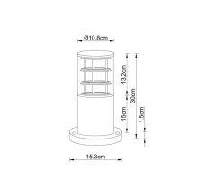 Уличный светильник Arte Lamp Tokyo A5315FN-1BK