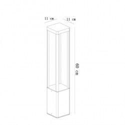 Уличный светодиодный светильник Arte Lamp Pherkad A2726PA-1BK