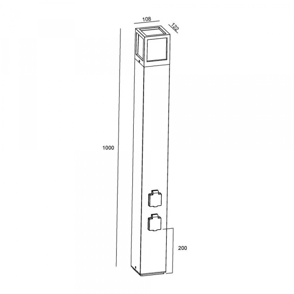 Ландшафтный светильник Deko-Light Facado Socket 733065