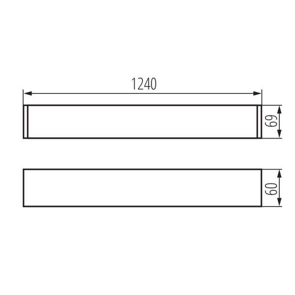 Линейный светильник Kanlux ALIN 4LED 1X120-B-NT 27420