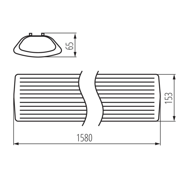 Линейный светильник Kanlux MEBA 4LED 2X150 OP PS 26965