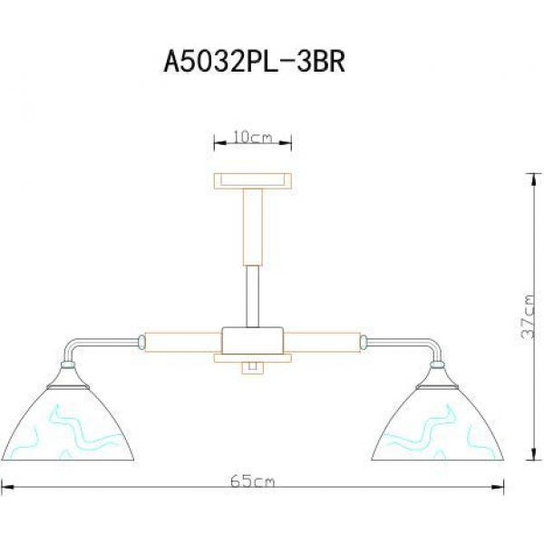 Потолочная люстра Arte Lamp Matthew A5032PL-3BR